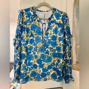 Sugarlips long sleeve floral top women’s large